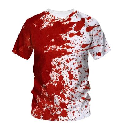 T-shirt di Halloween Horror Bloody 3D Print Uomo Donna O-Collo Manica Corta T-shirt Oversize Harajuku Y2k Tees Tops Abbigliamento per Bambini