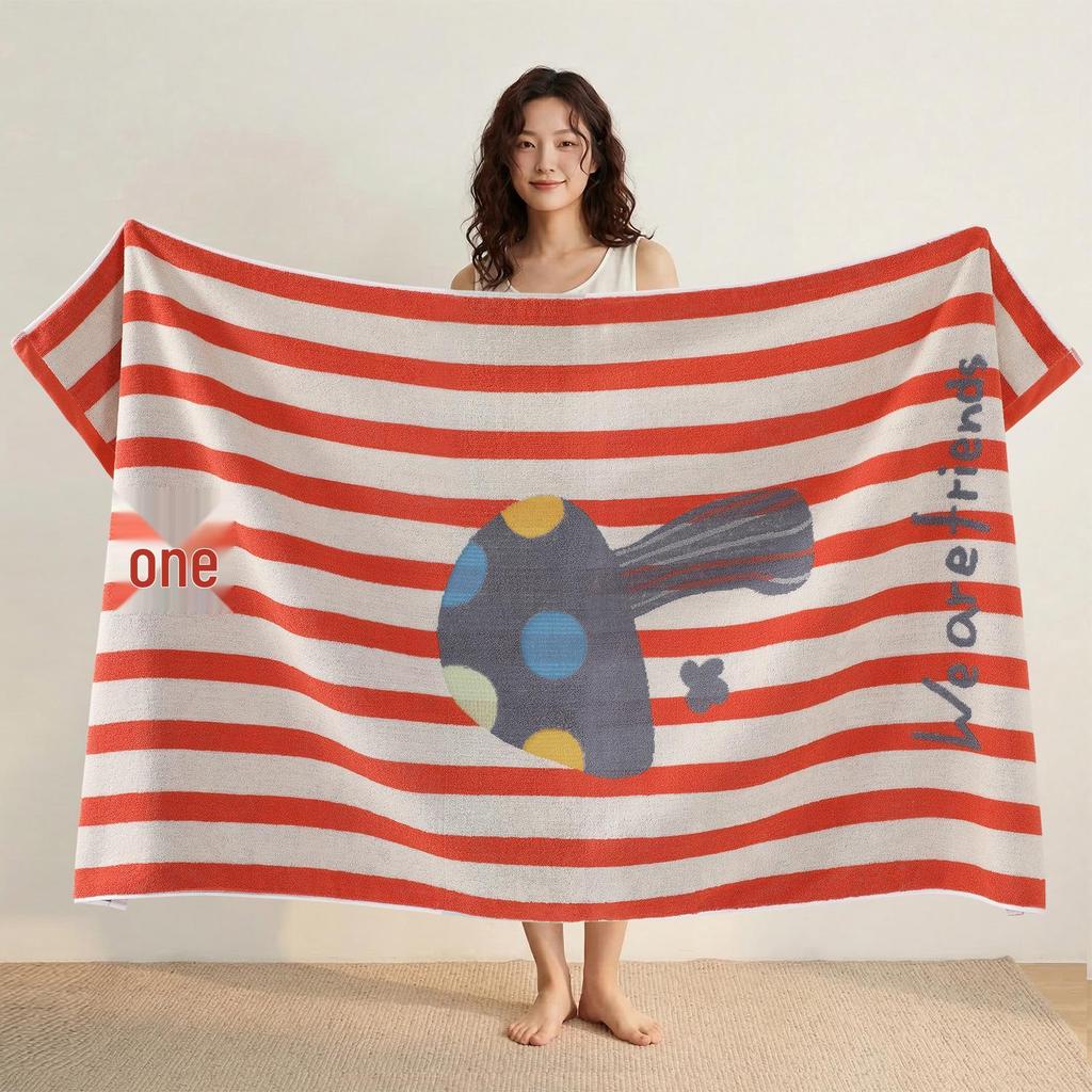 100% Cotton Thickened Quick-Dry Bath & Beach Towel - Enlarged & Premium Quality for Men