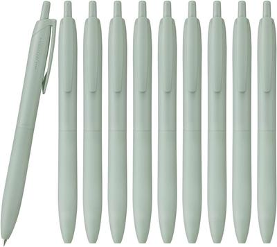 Mitsubishi Pencil Jetstream Light Touch Ink Ballpoint 10 Sage Oil-Based Pens, Pens, 0.5mm Tip, Green, SXNLS05.52 (10P)