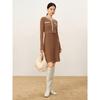 JUZI ANNACAU Elegant Chic Wool Blend Knit Dress