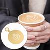 4 Pcs Stainless Coffee Stencils Latte Art,Latte Art Stencils,Lattes Stencilss with Various Patterns for Cappuccino Chocolate Lattes Cake Decorating