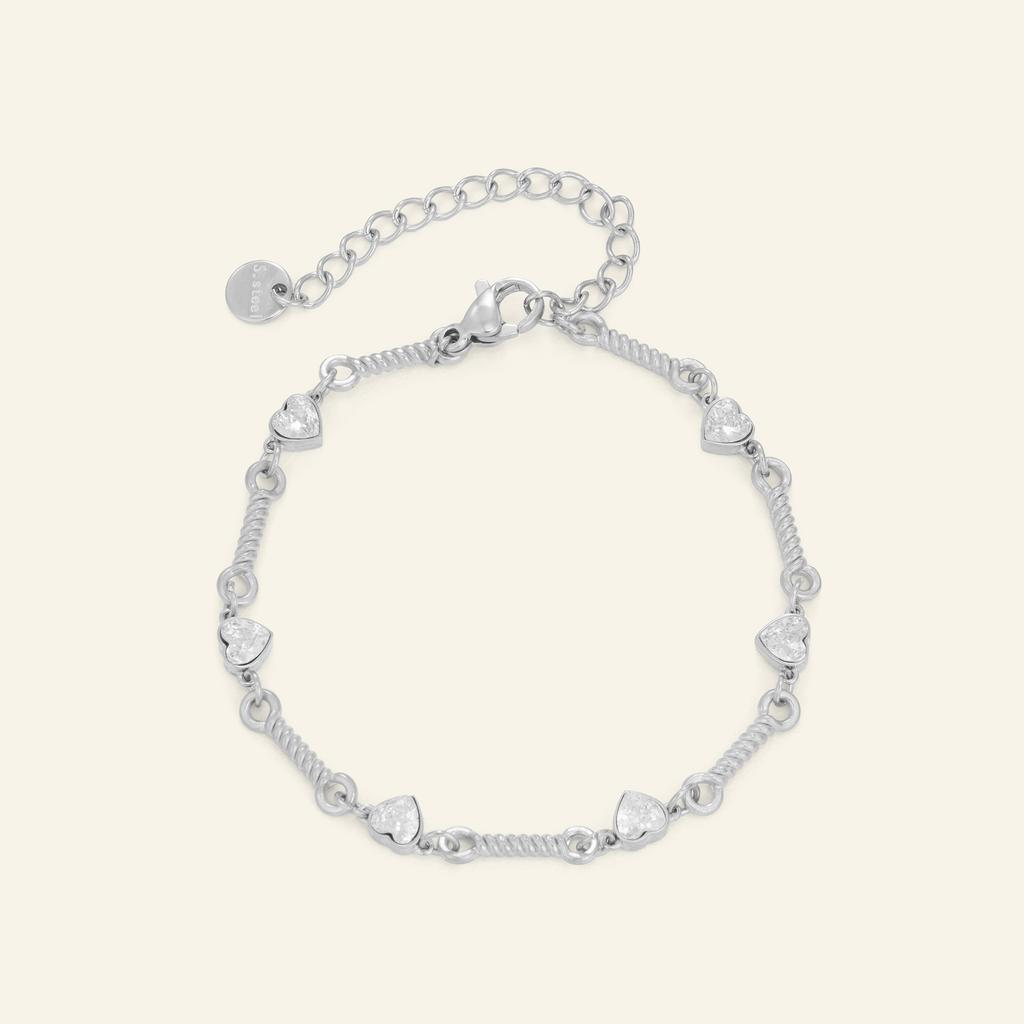 2026 AW NEU GOTHIC FADEN HERZ SÜSS ZIRKON SPANIEN TÄGLICHES ARMBAND Dazan INS Edelstahl HEISS VERKAUFEND DAMEN SCHMUCK GESCHENK