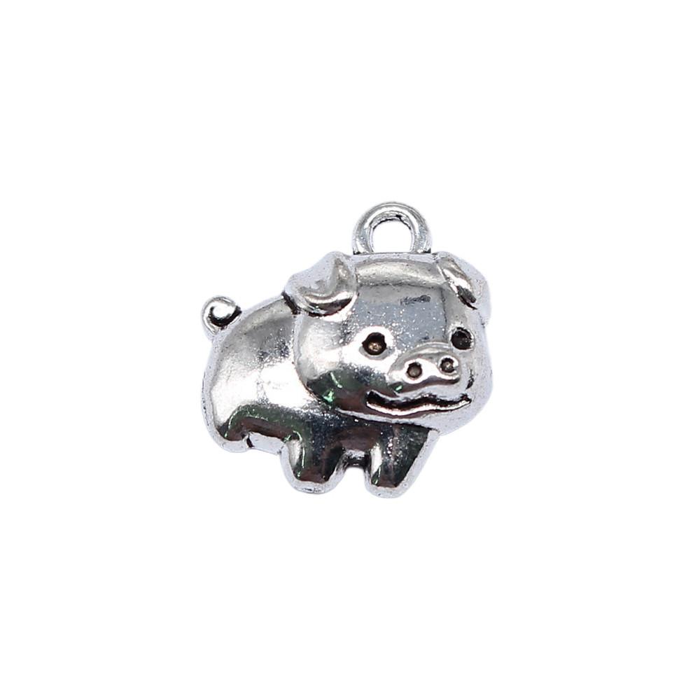 Pig Sheep Cow Mr Rabbit Charms Alloy Pendants For DIY Bracelet Necklace Accessories