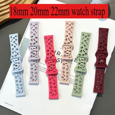 Correa de reloj grabada, correa deportiva suave y transpirable de 18/20/22 mm compatible con Amazfit, Huawei, Samsung, Oppo y Xiaomi.