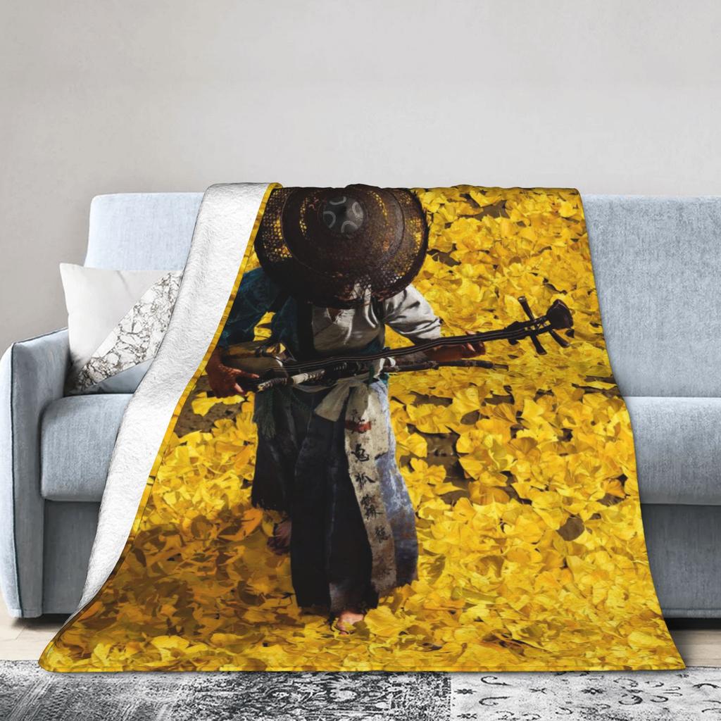 Warm BlanketsKids Adult Decorative Ghost of Yotei 2025 Game Throw Blanket  Flannel Bedspread For Home Decor Pattern Sofa Cover