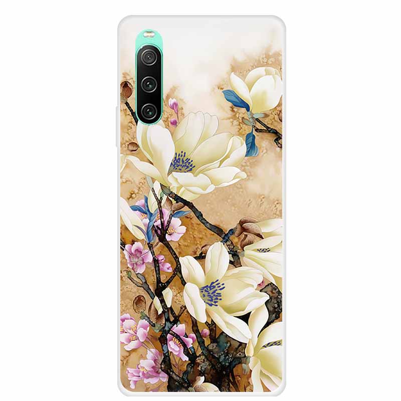 For Sony xperia 10 IV Case 1 IV 10 iV Clear Fashion Soft TPU Silicone Back Case For Sony Xperia 10 1 5 III Cover Funda Shell Cat