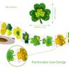 500Counts Patricks Day Decoration Sticker Sparkling Shamrock Sticker Label for Journal Notebook Phone Case Scrapbooking