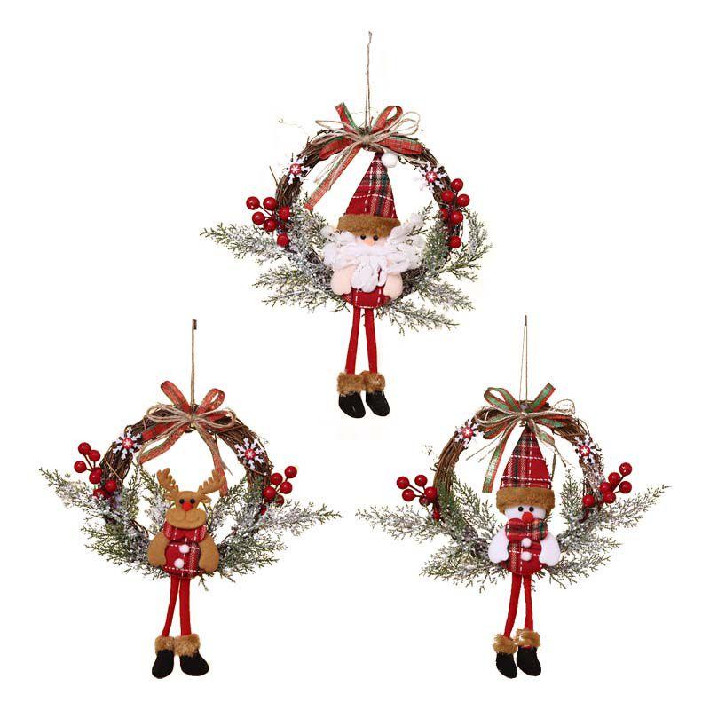 Charming Christmas Decorations Garland Rattan With Lights For Festive Home Parties