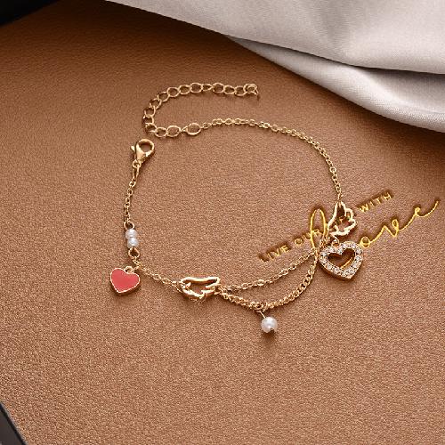 Personality Double Layer Bracelet for Womem Girls Irregular Knot Bangles Elegant Simple Design Fashion Party Style Jewelry Gifts