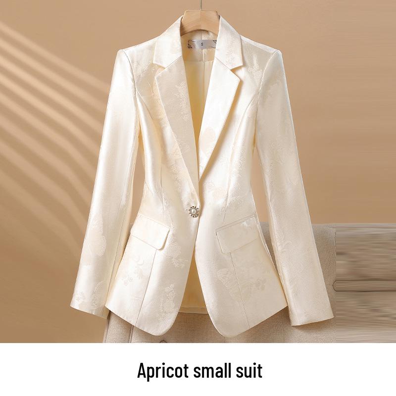 

Pink Mid-Length Casual Jacket - 2026 Spring/Autumn Collection, Long-Sleeved Small Suit Style M