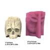 Silicone Skull Shape Planter Ornament Mold for Crafting Resin Art Suitable for Home Decoration and Office Displays