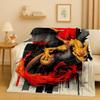 3D  Charizard Pokemon Cartoon Christmas Gift Flannel Blanket,Ultra Soft Plush Throw for Home Bedroom Bed Sofa Cover Kids