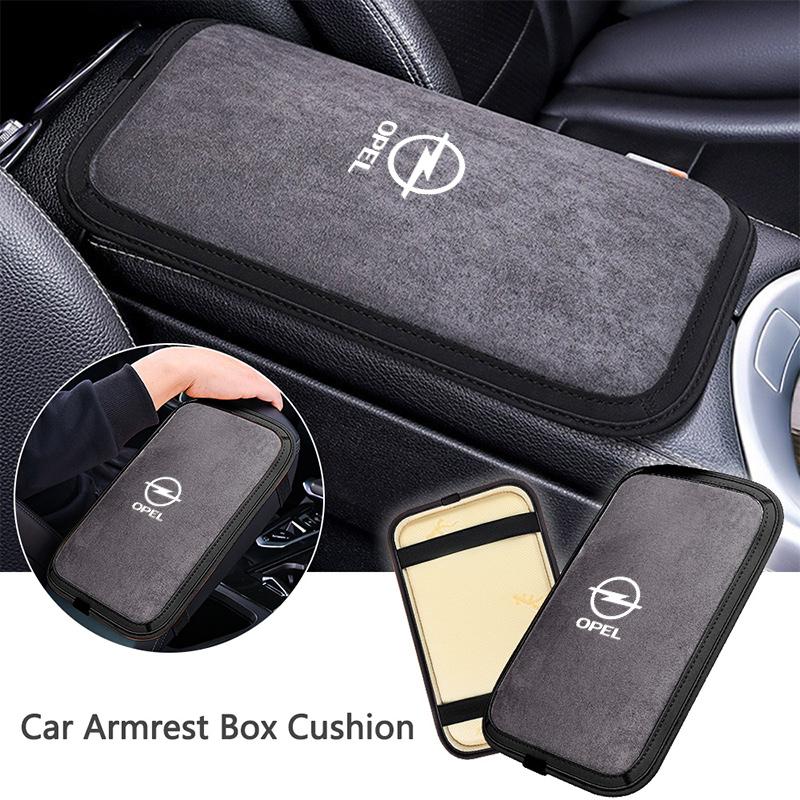 Suede Leather Car Armrest Box Pad Car Armrest Mat Car Accessories For Opel Corsa D Astra G H J K F Mokka C Zafira B Auto Styling