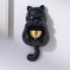 Magnetic Lucky Cats Statue Door Chimes Entryway Alert Bells for Home and Store Entrance Decoration Hanging Doorbell Gift