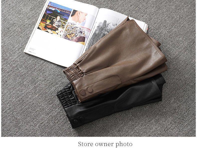 Women's High-Waisted PU Leather A-Line Bootcut Shorts, Plus Size, 2026 Autumn/Winter Fashion.