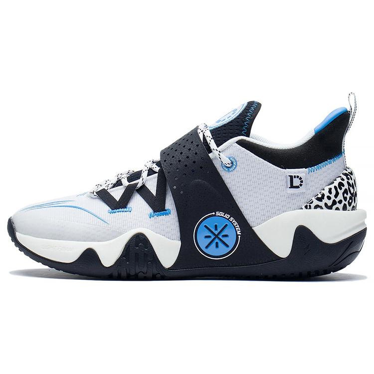 

New LiNing Coldblood Cushioning Anti-Slip And Wear-Resistant Low-Top Performance Basketball Shoes Gray Black Blue ABPS021-1 40