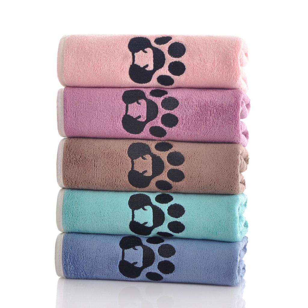 Cross-border Pet Microfiber Embroidered Absorbent Towel