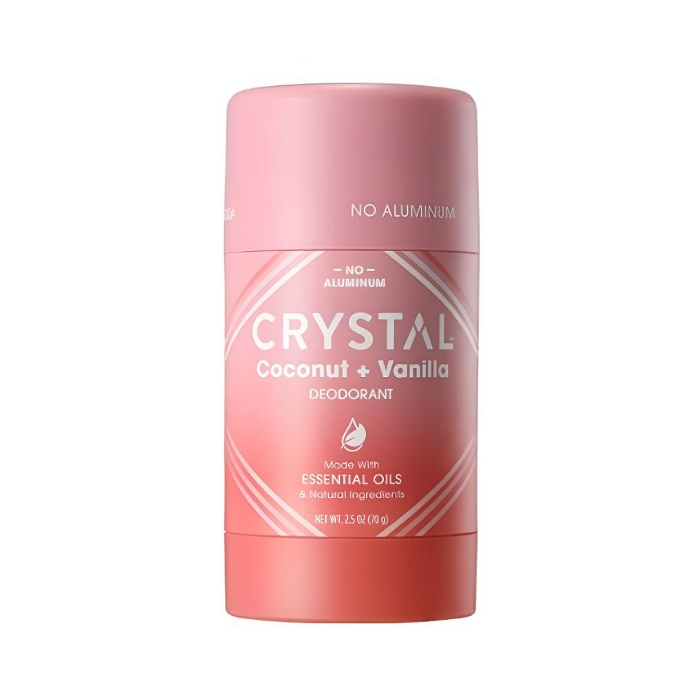 Crystal Magnesium Enriched Deodorant 70g Coconut + Vanilla Baking Soda Free & 24hr Odor Protection