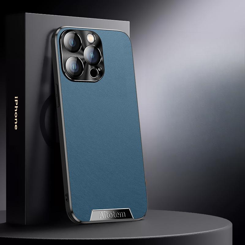 Suitable for Apple 16promax Phone Case Full Cover, IPhone15 Anti-drop 14 Business 13/8/12 High-end Leather Case