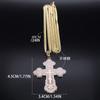Stainless Steel Cross Pendant Necklace Minimalist Latin Russian Slavic Serbian Ornament