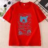 Summer Bear Graphic Tee Unisex Causal Short Sleeve Round Neck Printed Tshirt Unisex Round Neck T Shirts Clothes