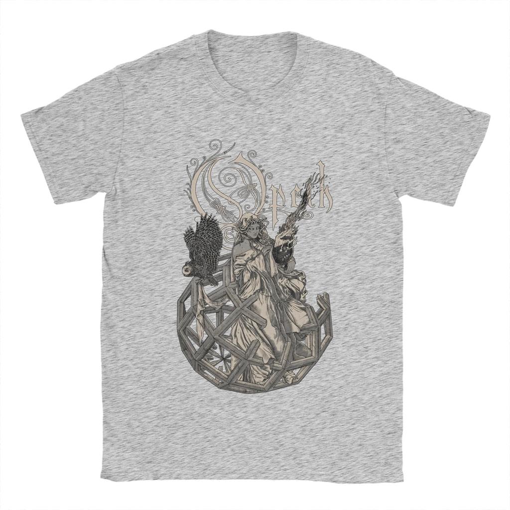 Opeths Death Metal   T-Shirt Men  Novelty Pure Cotton Tee Shirt Round Neck Short Sleeve T Shirt New Arrival Clothing