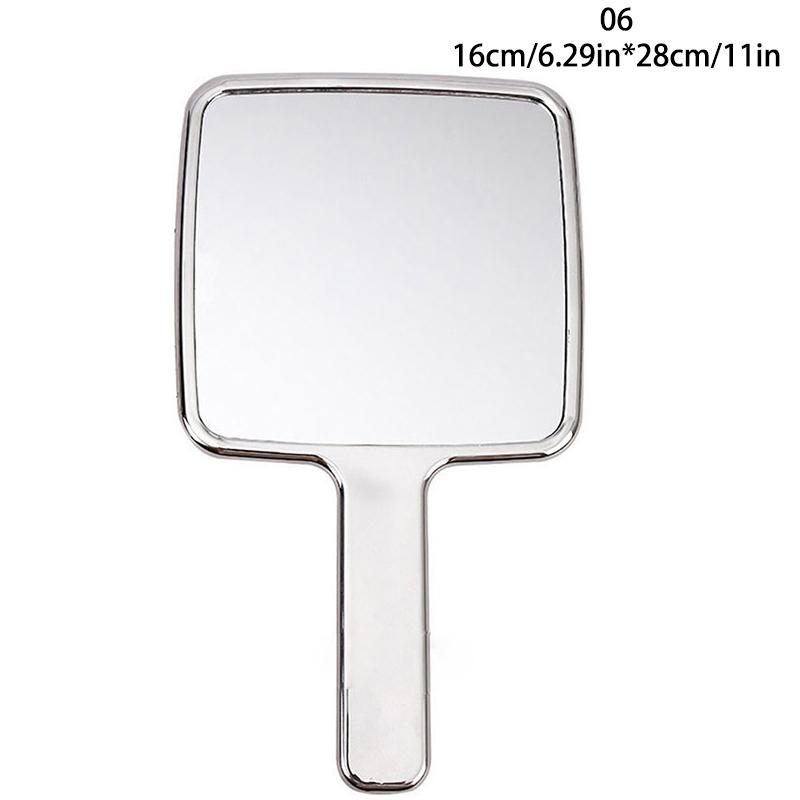 1Pc Retro Hand-Held Makeup Mirror Portable Beauty Mirror Home Beauty Tool