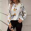 New European and American Fashion Printed Long-sleeve Shirts