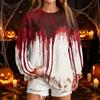 Women's Fashion Casual Halloween Print Round Neck Sweatshirt