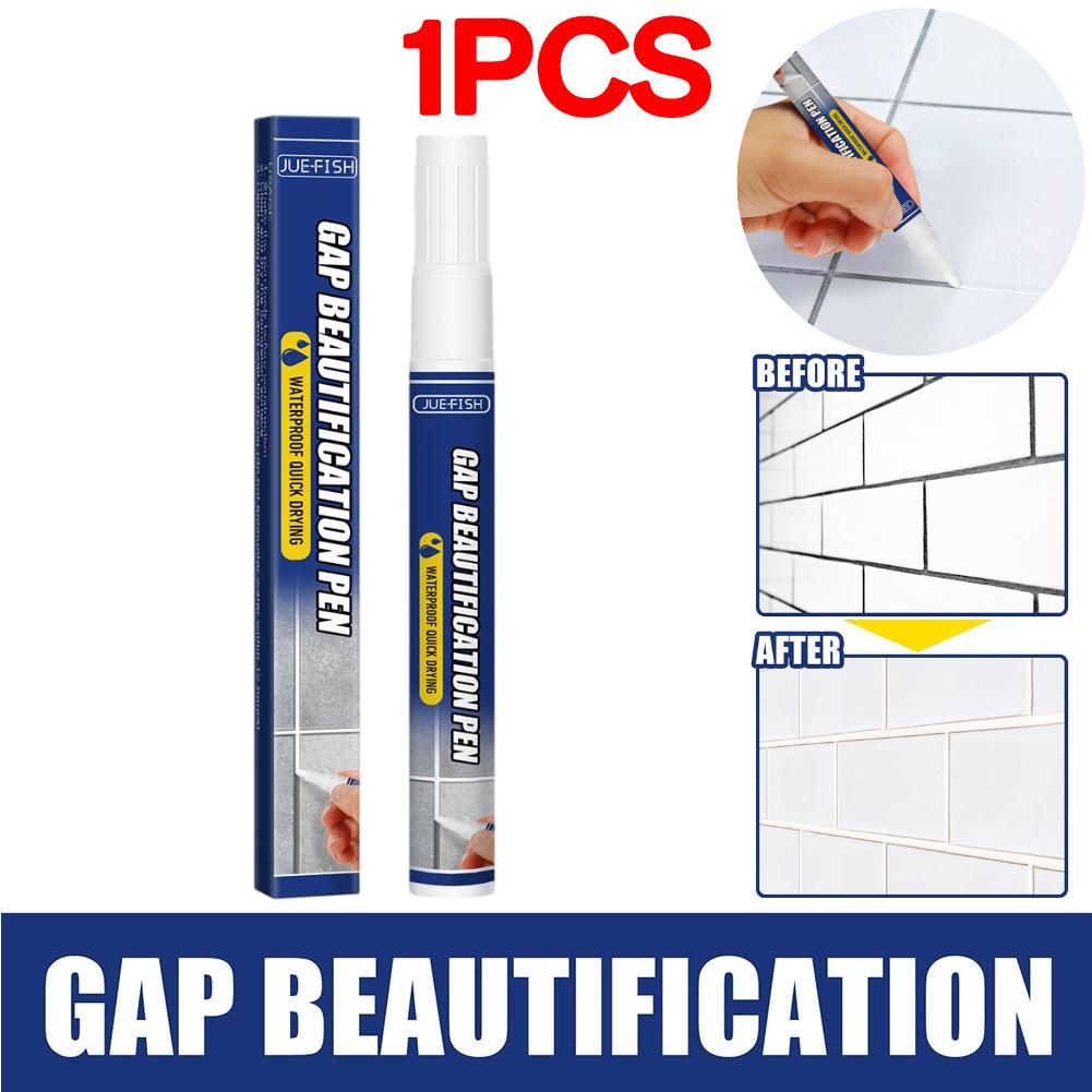 

Водонепроникна ручка для ремонту швів плитки Без запаху Біла затирка для плитки Маркер для швів стін Ванна кімната Порцеляна Засіб для заповнення, стійкий до цвілі Засіб для чищення