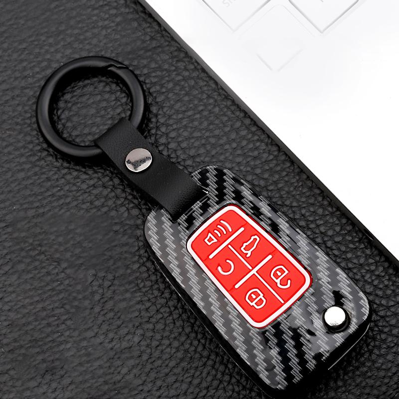 Carbon Fiber Remote Car Key Cover Case For Opel Vauxhall Mokka Astra J Corsa E Insignia Zafira C For Chevrolet Cruze 2009-2014