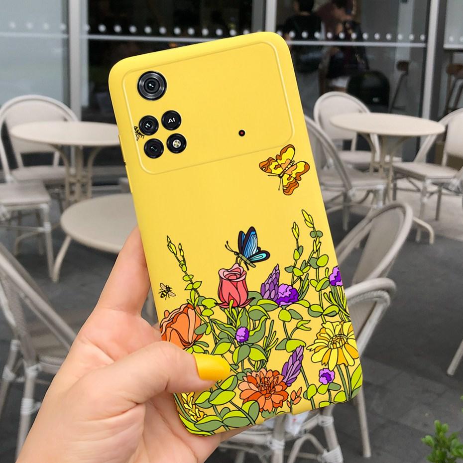For Xiaomi Poco M4 Pro Case Lovely Pattern Candy Color Phone Case For Poco M 4 M4 Pro 5G 4G PocoM4 Soft Silicone TPU Back Cover