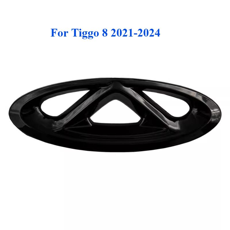 Black Car Logo Front Hood Cover Badge Rear Emblem Sticker For Chery Tiggo 8 Plus/Pro Arrizo 8 e+ -in Hybrid Styling Sticker WW23