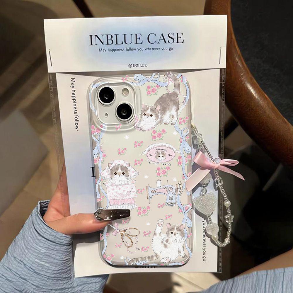Floral princess cat is suitable for iPhone17promax Apple 17 matte mobile phone case 16/15 anti-drop ins wind