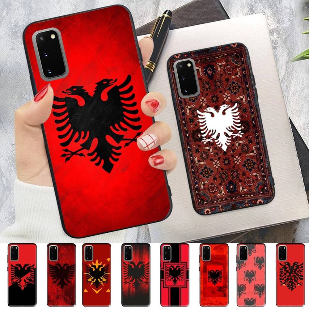 Albania Albanians Flag Phone Case For Samsung S 24 Fe 25 Ultra Plus 20 Lite 21 30 22 23 24 22 Ultra 5G Fundas