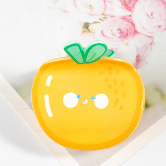 Women Hair Claw Cartoon Fruit Shape Shower Hair Clip Medium Size Acrylic Back Head Hair Claw Versatile Hair Accessory