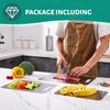 Stainless Steel Cutting Board for Kitchen Cooking Cutting Boards Portable Fruit Meat Chopping Double-Sided Cutting Board