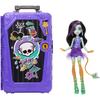 Doll Gift Set - MONSTER HIGH - Jinafire Long - 19 Surprises - Articulated Doll - Travel Accessories