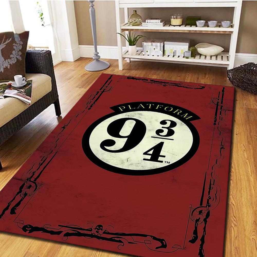Harry Potter Carpet for Living Room, Digital Print Floor Mat, Cool Movie Bedroom Rug, Home Decor Play Mat -HYQ14