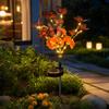 Garden Light Butterfly Tree with Artificial Flowers, Decorative Ground Stake for Outdoor Patio