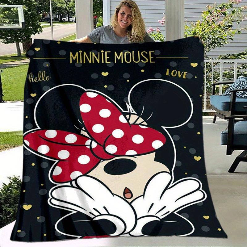 1pc Minnie Printing Blanket - Soft, All-Season Throw for Living Room, Bedroom,Personalized Gift with Adorable Cartoon Design