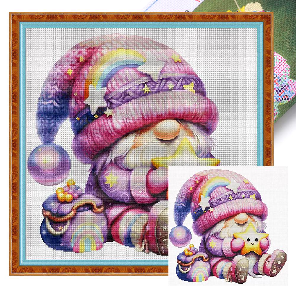 Dwarf Printed Cross Stitch Kit DIY 14CT Thread Art Needlework Home Wall Decor