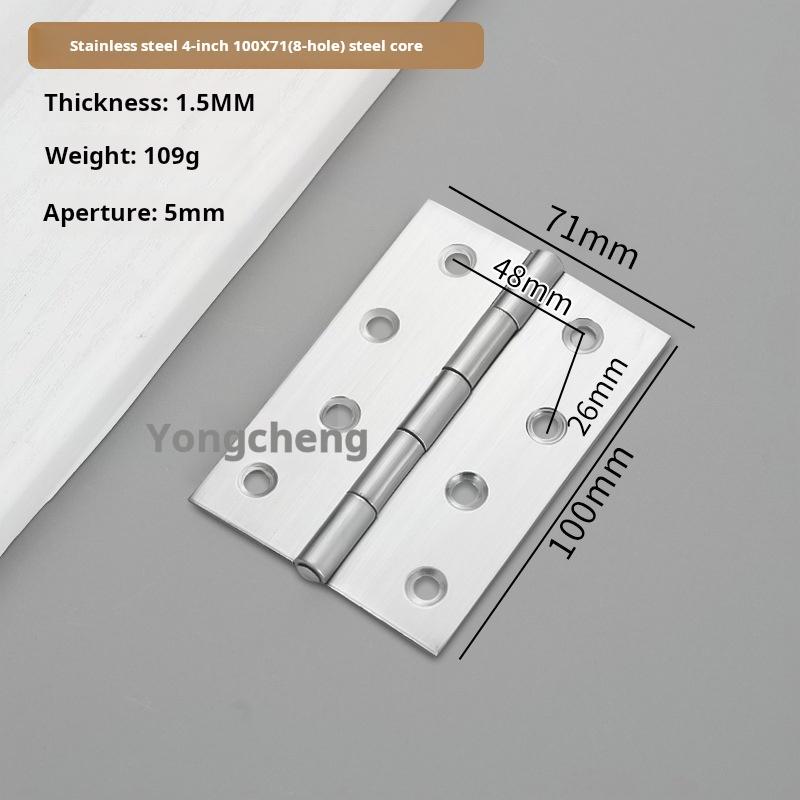 2Pcs Flat open small hinge stainless steel silent wooden box cabinet doors and windows hardware micro hinge accessories