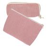 Cosmetic Bag Toiletry Bag Daily Use Organization for Women Girls White Nylon 2Pcs