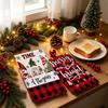 Reindeer Christmas Kitchen Towels Snowman Cleaning Cloth Cartoon Dish Towels  Kitchen Decor