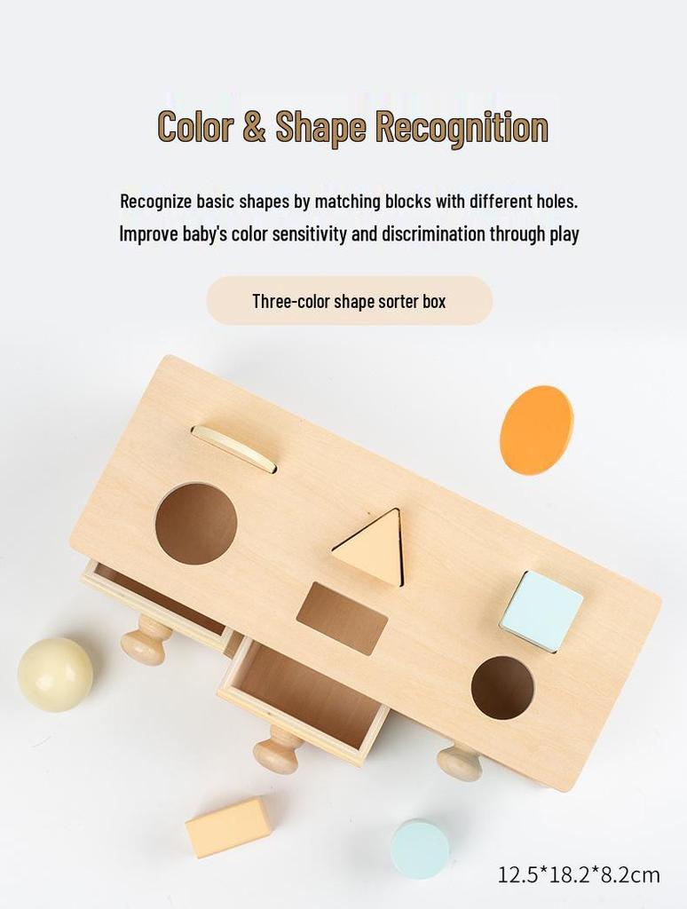 Montessori Wooden Coin Box: Children's Educational Toy for Early Intelligence Development