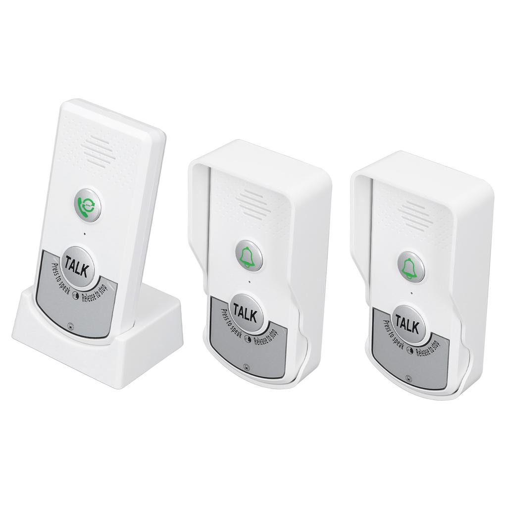 Wireless Voice Intercom Doorbell 410 To 490MHz IP54 Waterproof 1000m Distance Home Doorbell