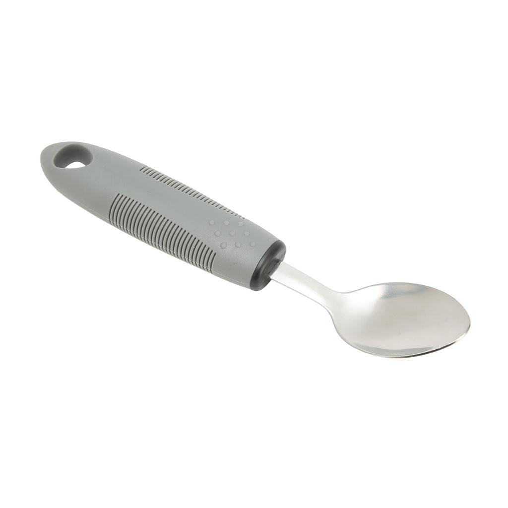 4pcs Stainless Steel Utensils Fork Spoons Set Wide Rubber Handle Tableware Set for Household