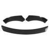 4PCS Front Bumper Lip Kit Spoiler Splitter Fourpart Form for Car Modification Front Bumper  (Glossy Black )