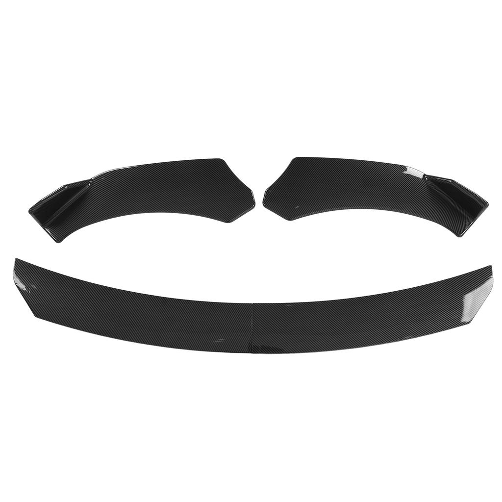 4PCS Front Bumper Lip Kit Spoiler Splitter Fourpart Form for Car Modification Front Bumper  (Glossy Black )